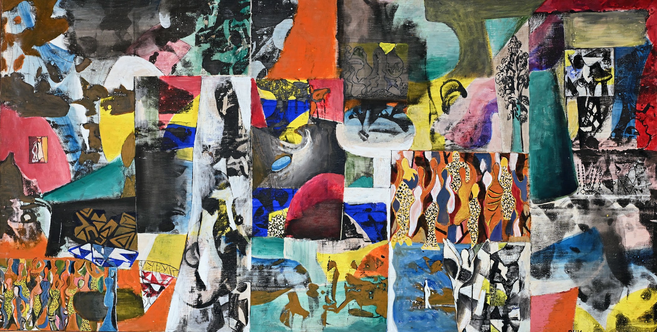 Infinite Variety (in ital.), c. 1960, casein on board, 47 X 24 inches, The Eduard Buk Ulreich Archive